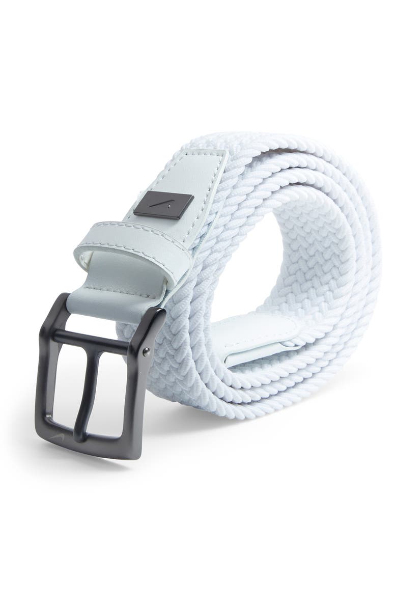 Nike Golf Woven Stretch Belt, Alternate, color, White
