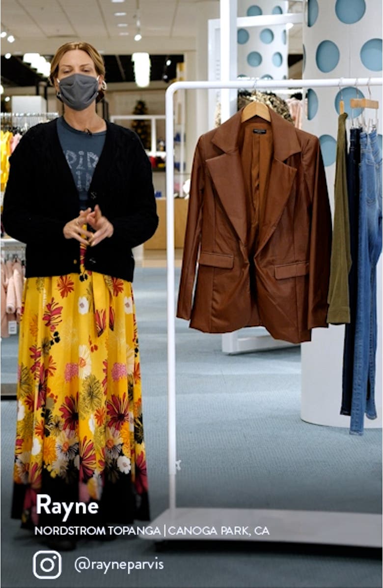 Faux Leather Blazer, sales video thumbnail