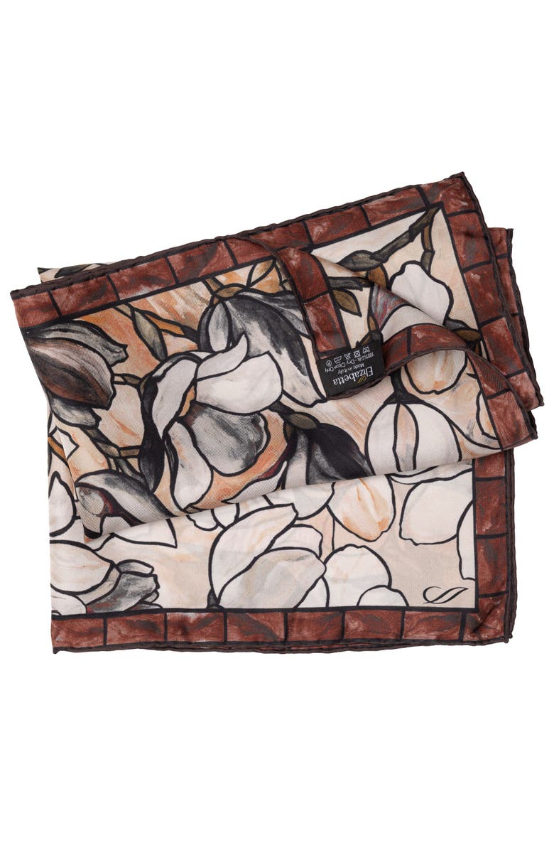 Elizabetta Clara - Silk Bandana, Alternate, color, Mahogany Brown