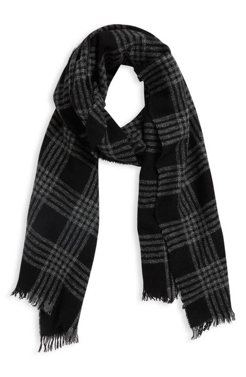 Plaid Cashmere Scarf