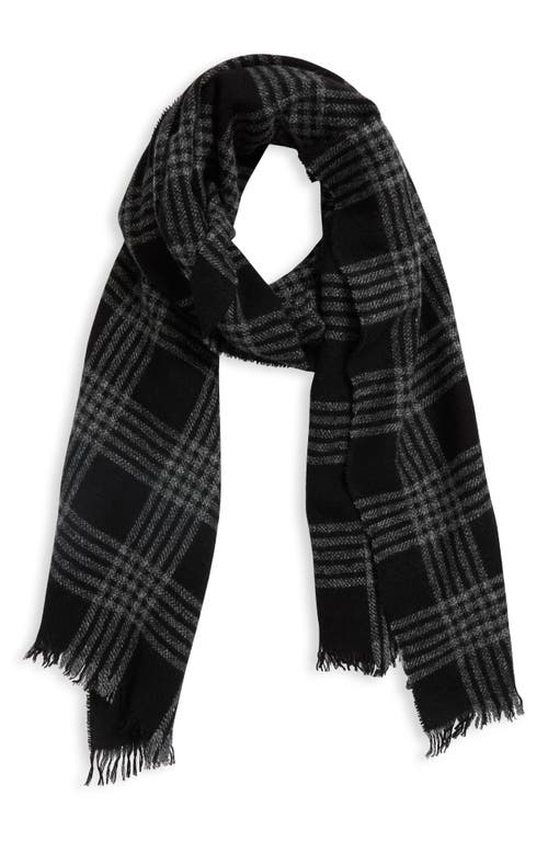 Vince Plaid Cashmere Scarf