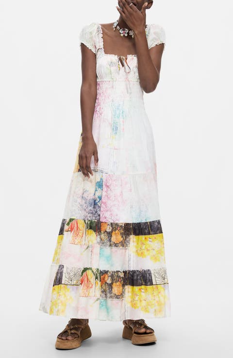 Tiered Cotton Dress