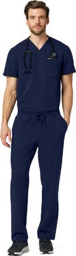 JAANUU Rhodes Men's 7-Pocket Straight Leg Scrub Pant