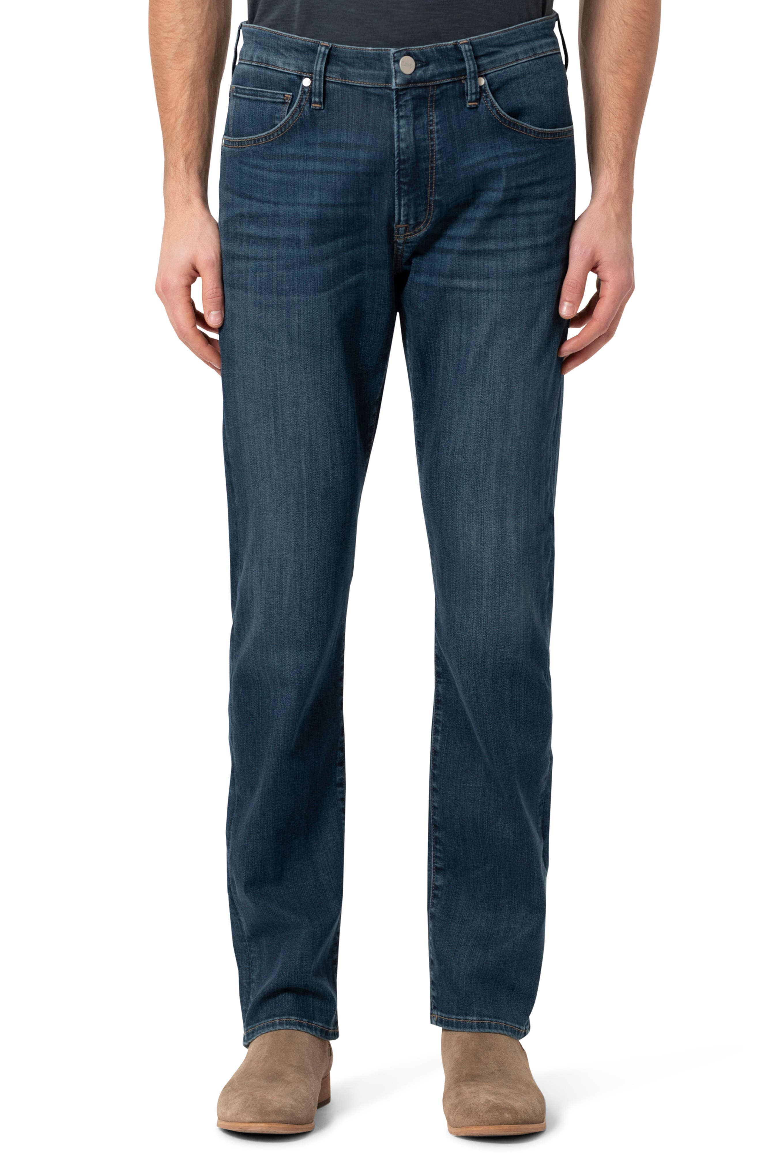 34 Heritage Courage Straight Leg Jeans in Dark Brushed Urban 