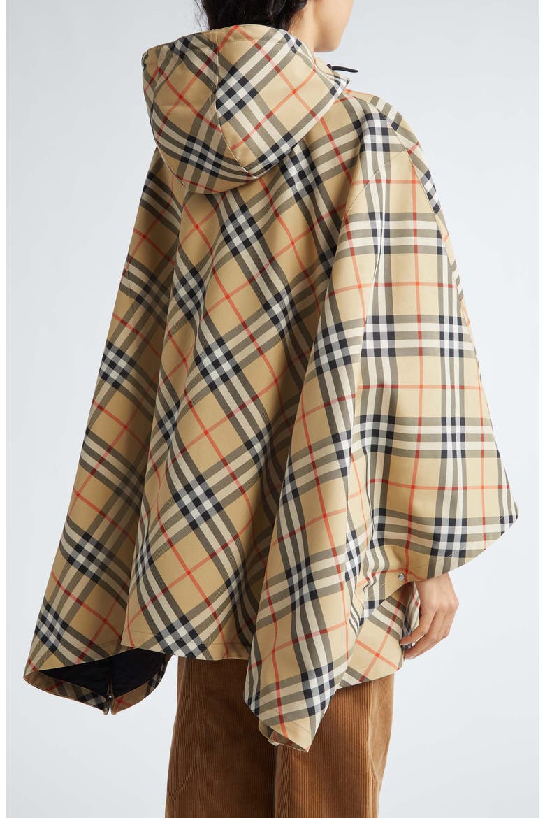 Bias Check Hooded Poncho, Alternate, color, SAND