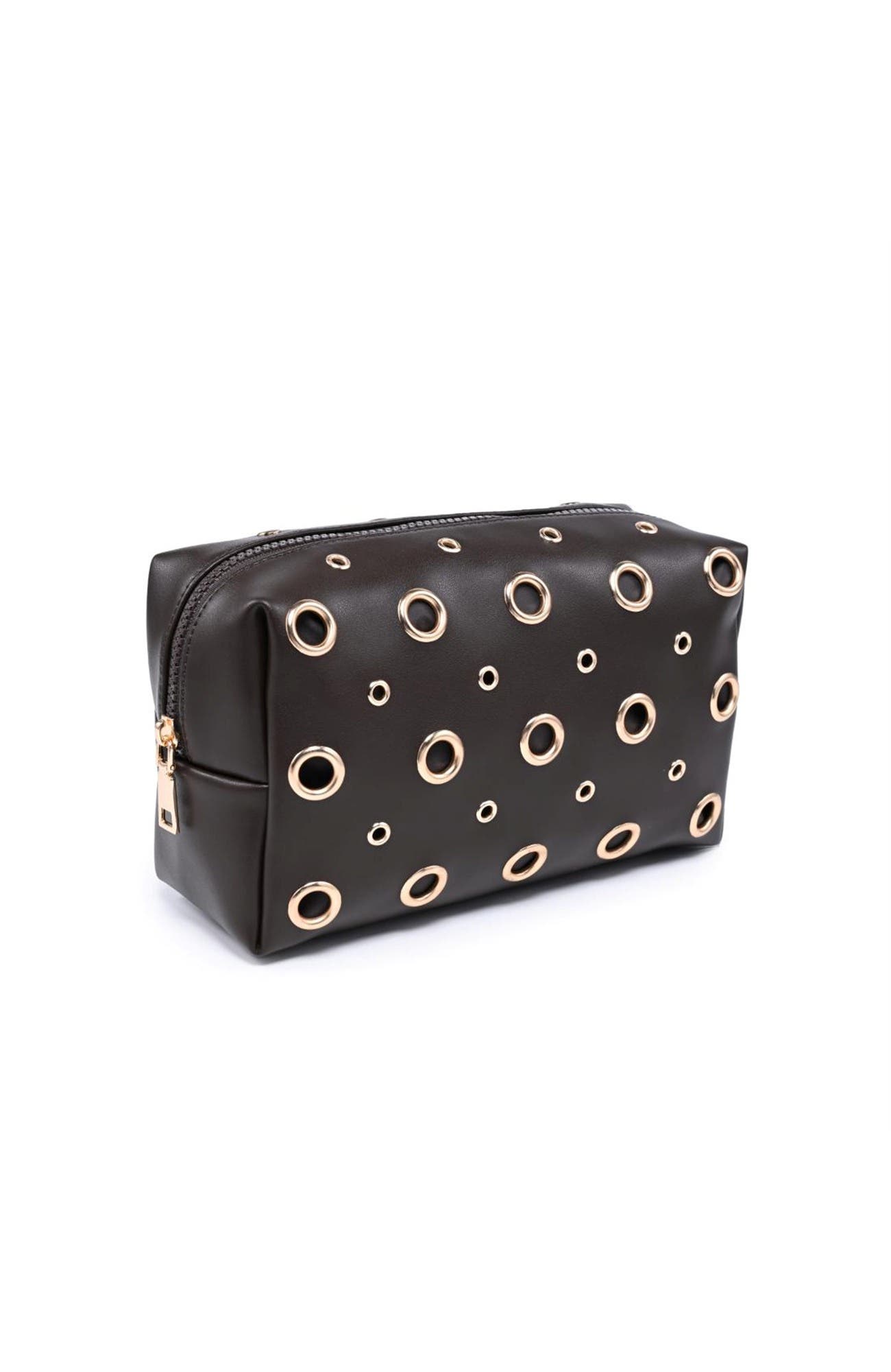 Grommet Revival Cosmetic & Travel Organizer Pouch, Alternate, color, Espresso