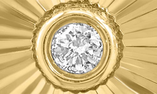 Effy 14k Yellow Gold Diamond Heart Stud Earrings In Yellow