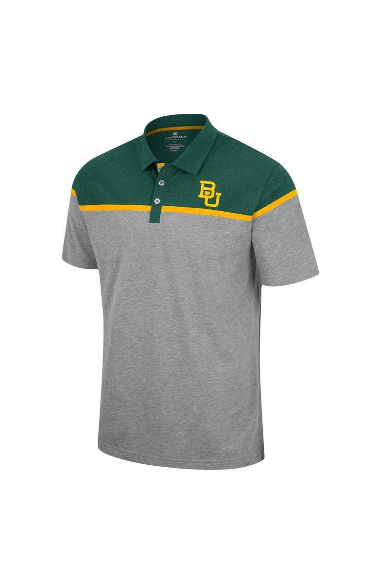 COLOSSEUM Men's Colosseum Heather Gray Baylor Bears Chamberlain Polo, Alternate, color, 