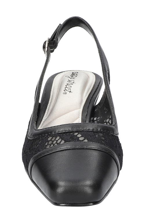 EASY STREET EASY STREET FORTUNE SQUARE TOE SLINGBACK PUMP
