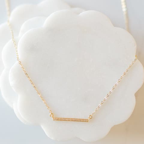 Golden Bar Minimalist Necklace