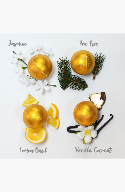 Lovery 24k Gold Bath Bombs Gift Box In Gold