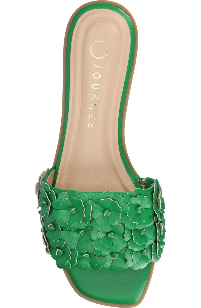 Journee Collection Azalea Slide Sandal, Alternate, color, Green