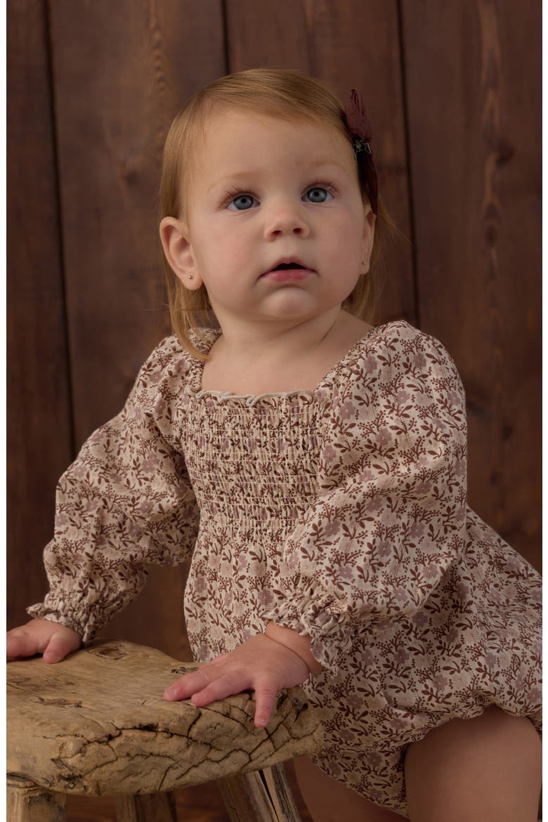 Kids' Adelaide Smocked Romper, Alternate, color, NATURAL