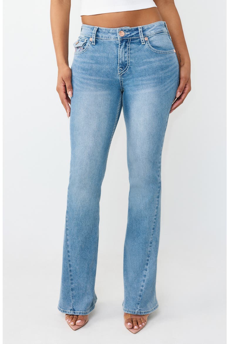 Joey Big T Flap Pocket Flare Leg Jeans, Main, color, LIGHT PACIFIC WASH
