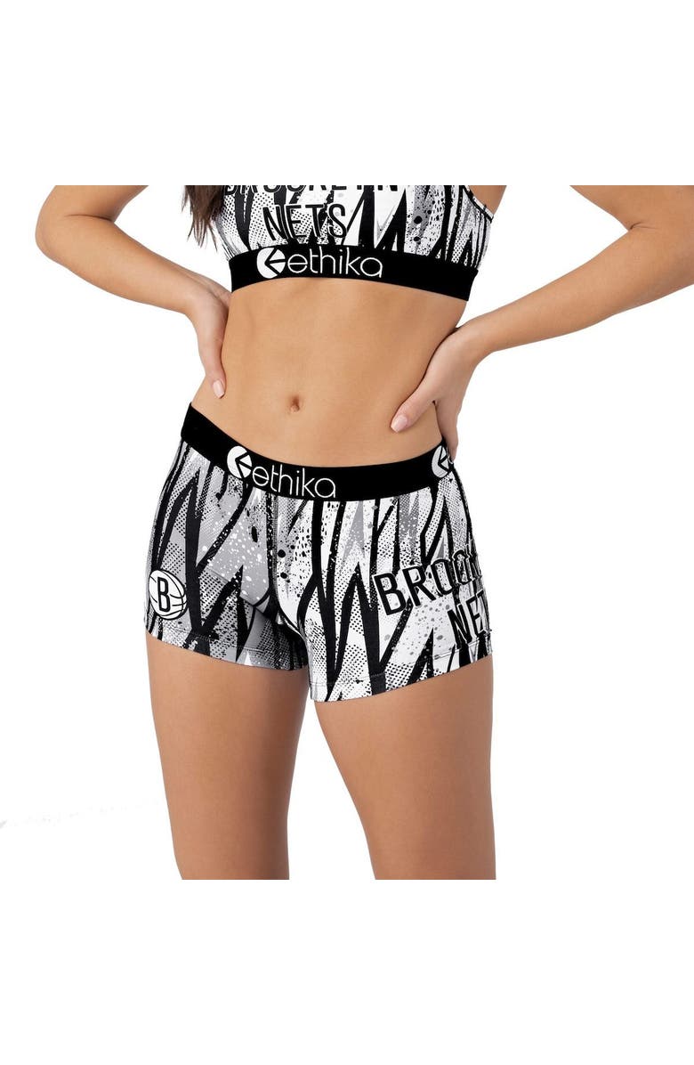 Ethika Women's Ethika Black Brooklyn Nets Classic Staple Underwear, Alternate, color, 
