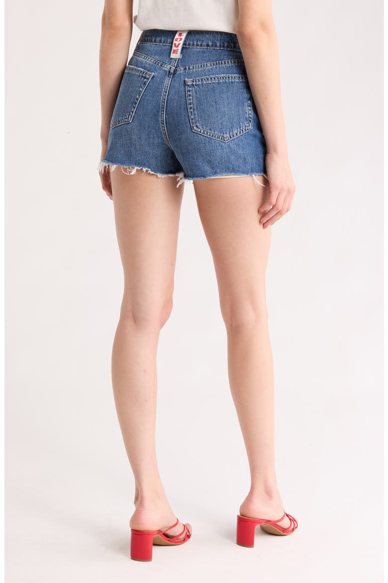 Clark High Waist Denim Shorts, Alternate, color, BRENTWOOD