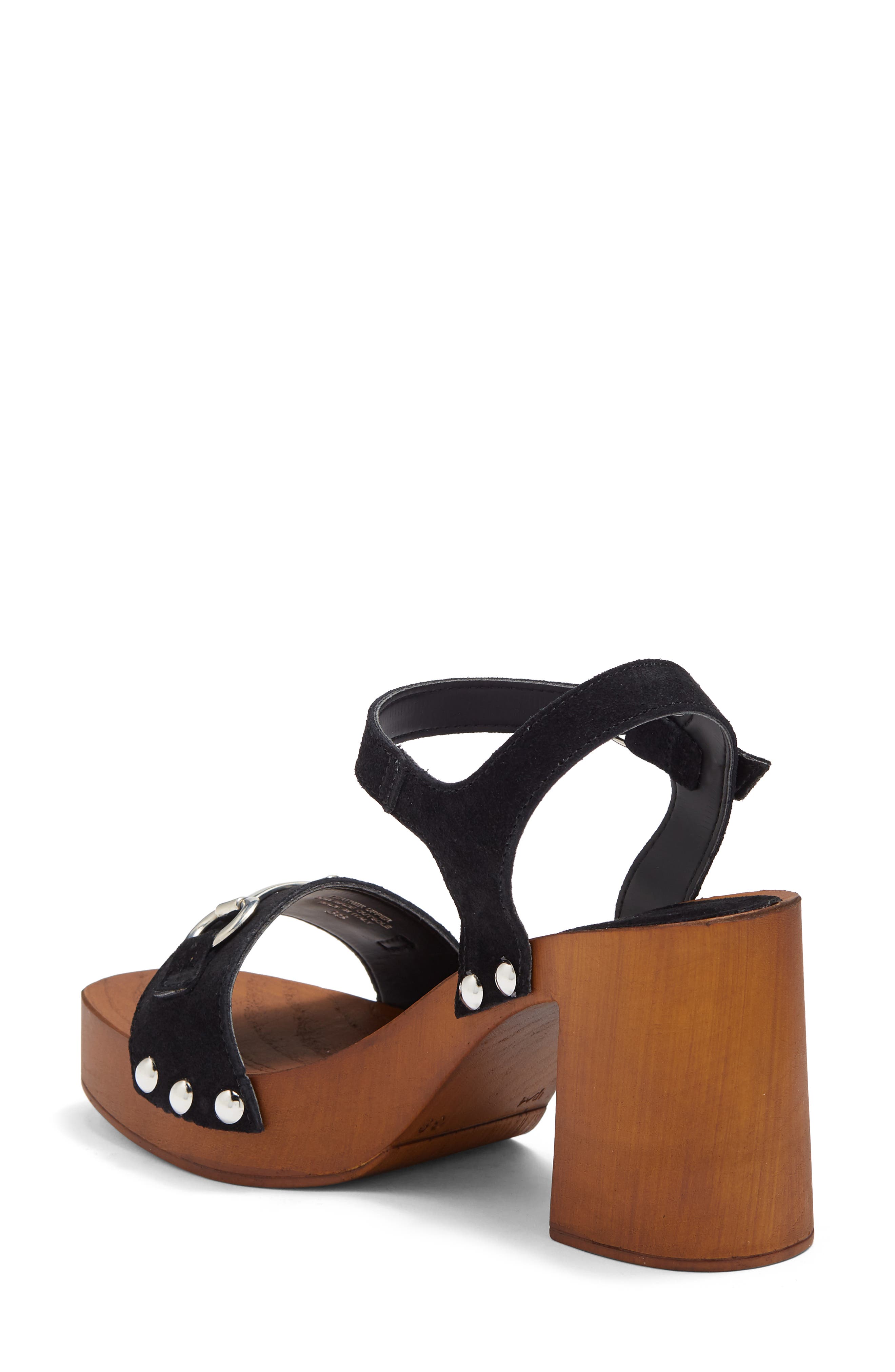 Charles David Exposed Leather Block Heel Sandal, Alternate, color, 