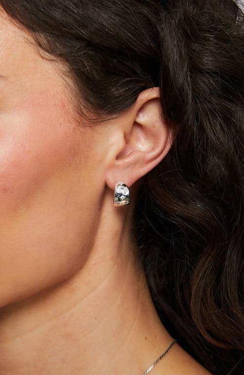 Miranda Frye Lunette Hoop Earrings In Metallic