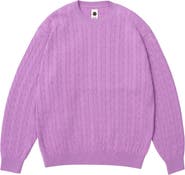 vowels Cable Knit Crewneck