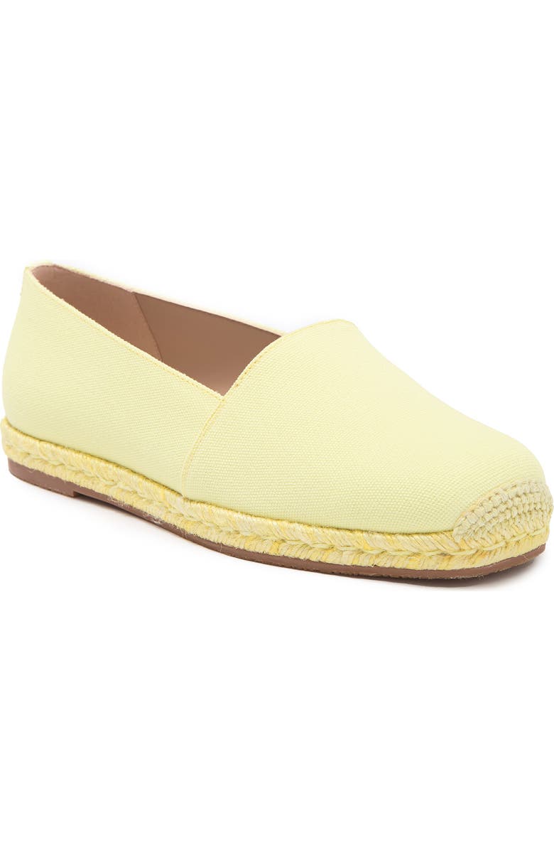 Stuart Weitzman Dree Espadrille Flat, Main, color, Pale Yellow