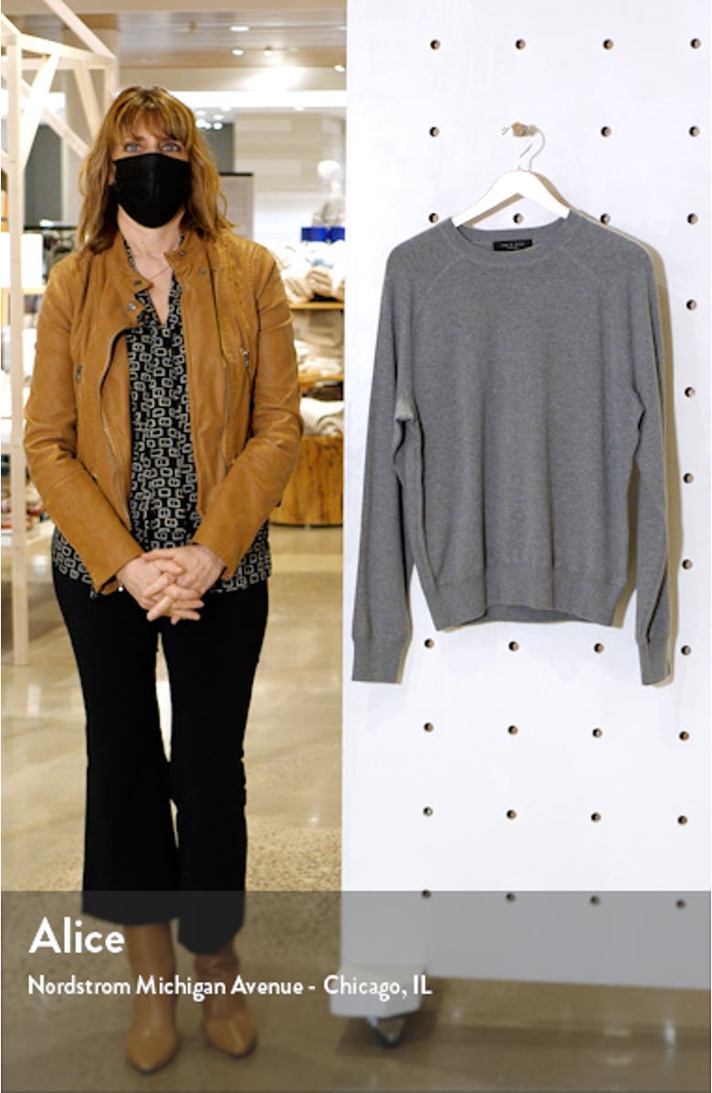 Harlow Cotton & Cashmere Raglan Sweater, sales video thumbnail