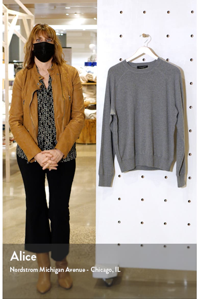 Harlow Cotton & Cashmere Raglan Sweater video