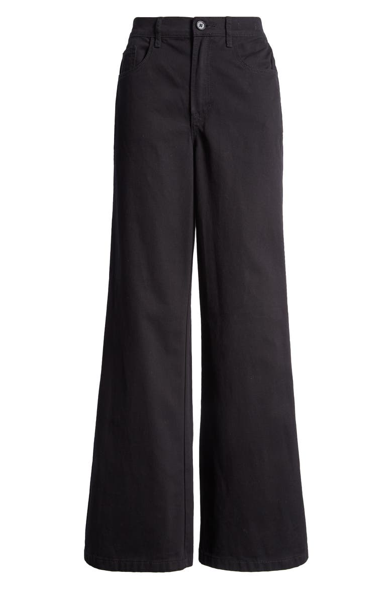 Wide Leg Jeans, Alternate, color, BLACK BEAUTY