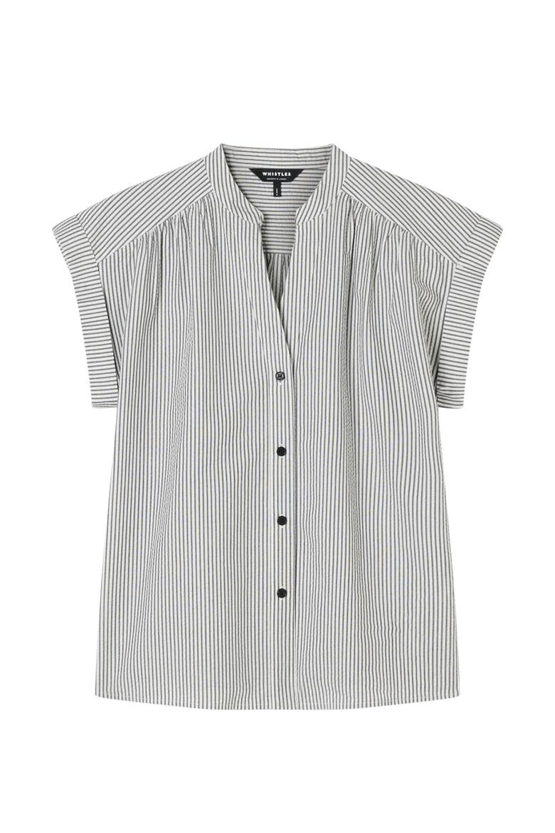 Seersucker Stripe Shirt, Alternate, color, White/Multi
