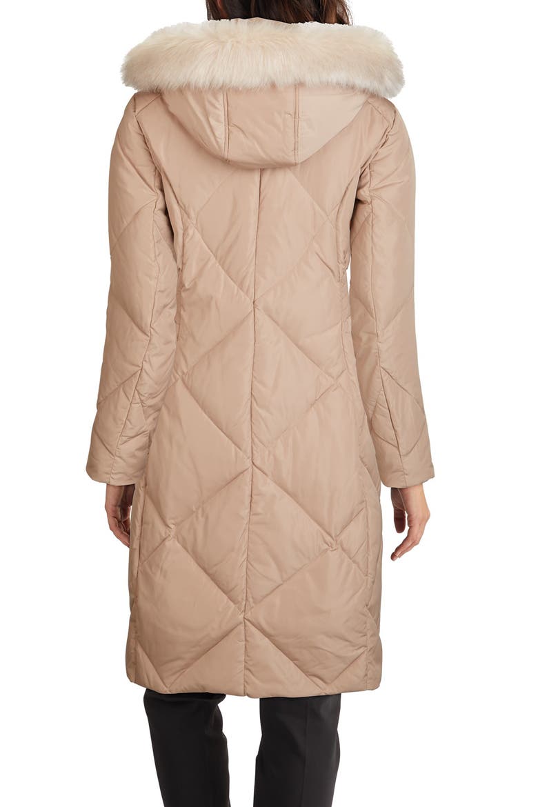 Water Resistant Parka with Faux Fur Trim, Alternate, color, SAND
