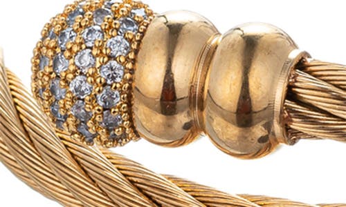 Eye Candy Los Angeles Keith Coil Bracelet In Gold