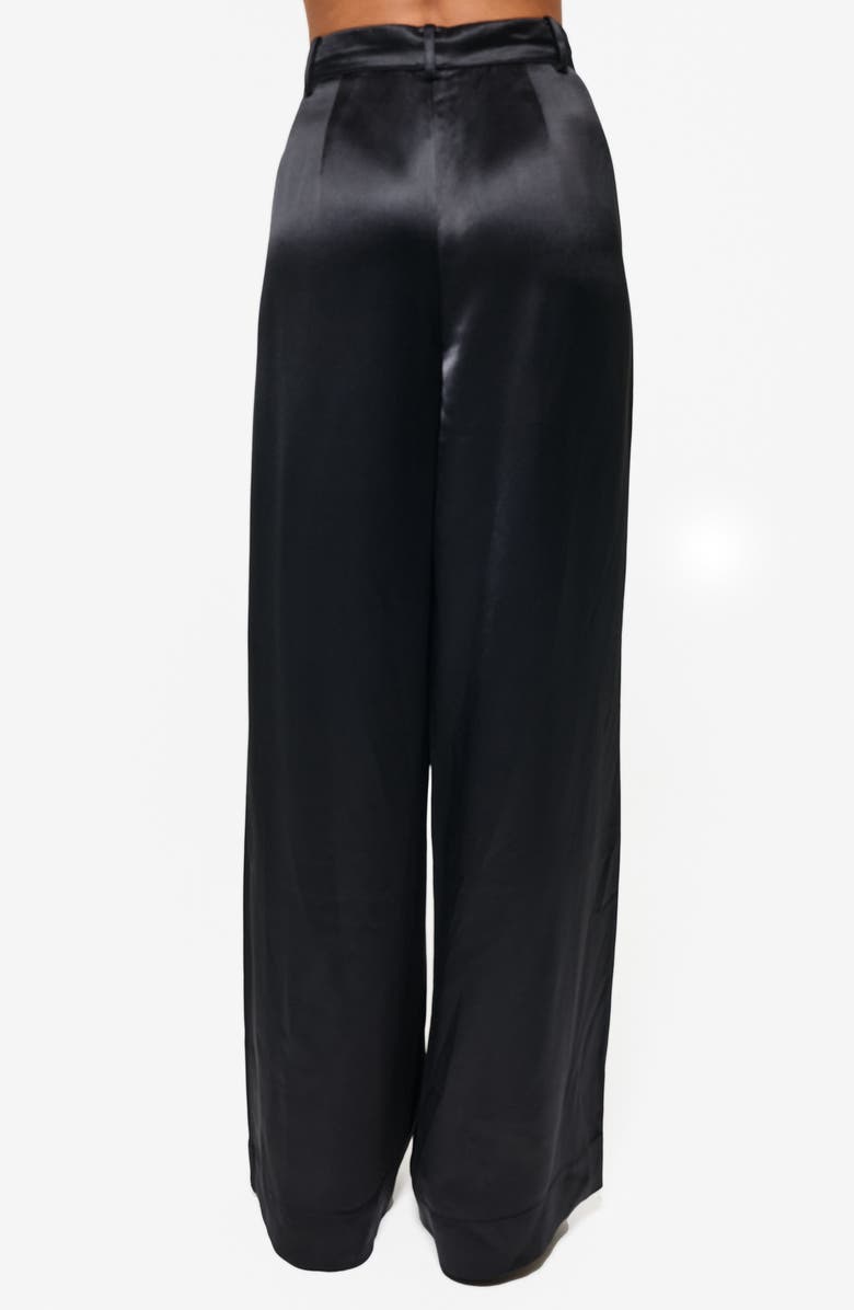 CAMI NYC Noura High Waist Wide Leg Satin Pants, Alternate, color, 