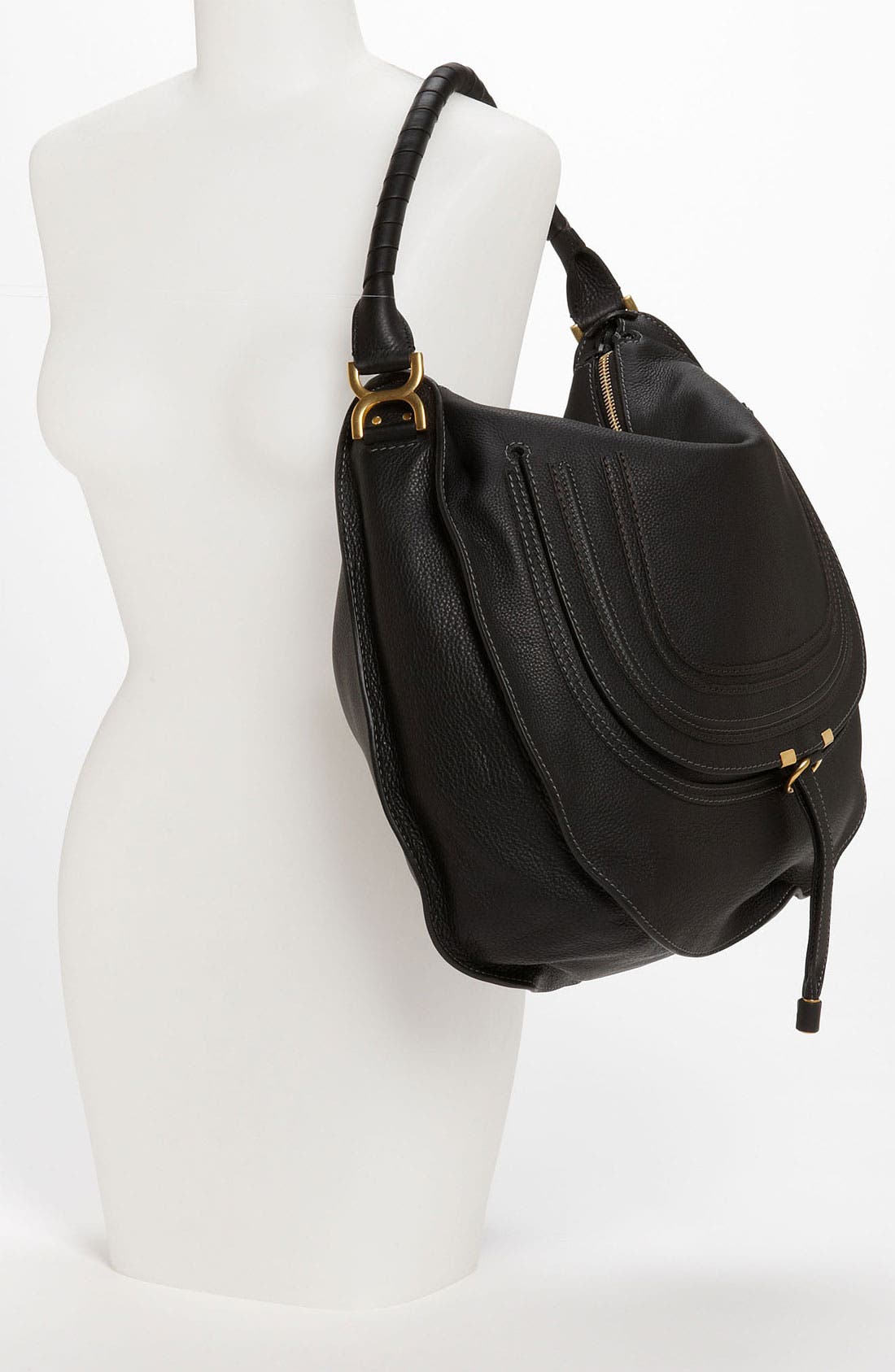 Chloé 'Marcie - Large' Leather Hobo, Alternate, color, 