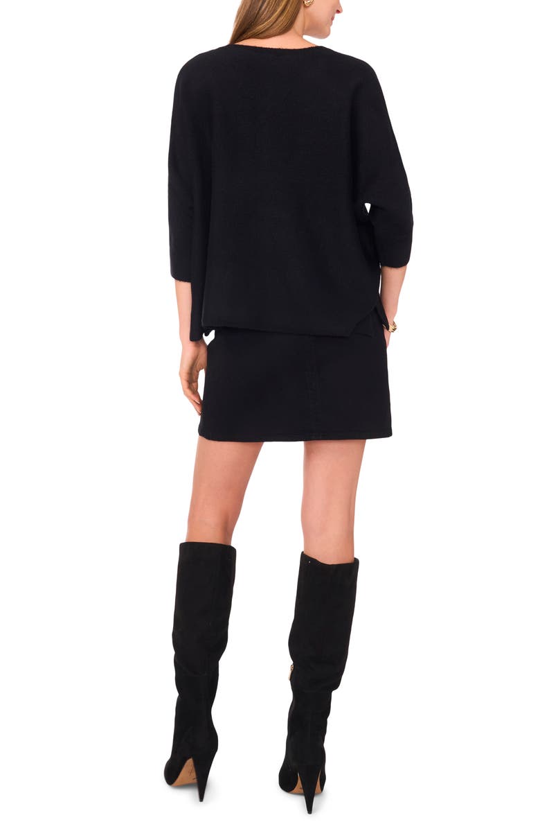 Vince Camuto Dolman Sleeve Sweater, Alternate, color, Rich Black