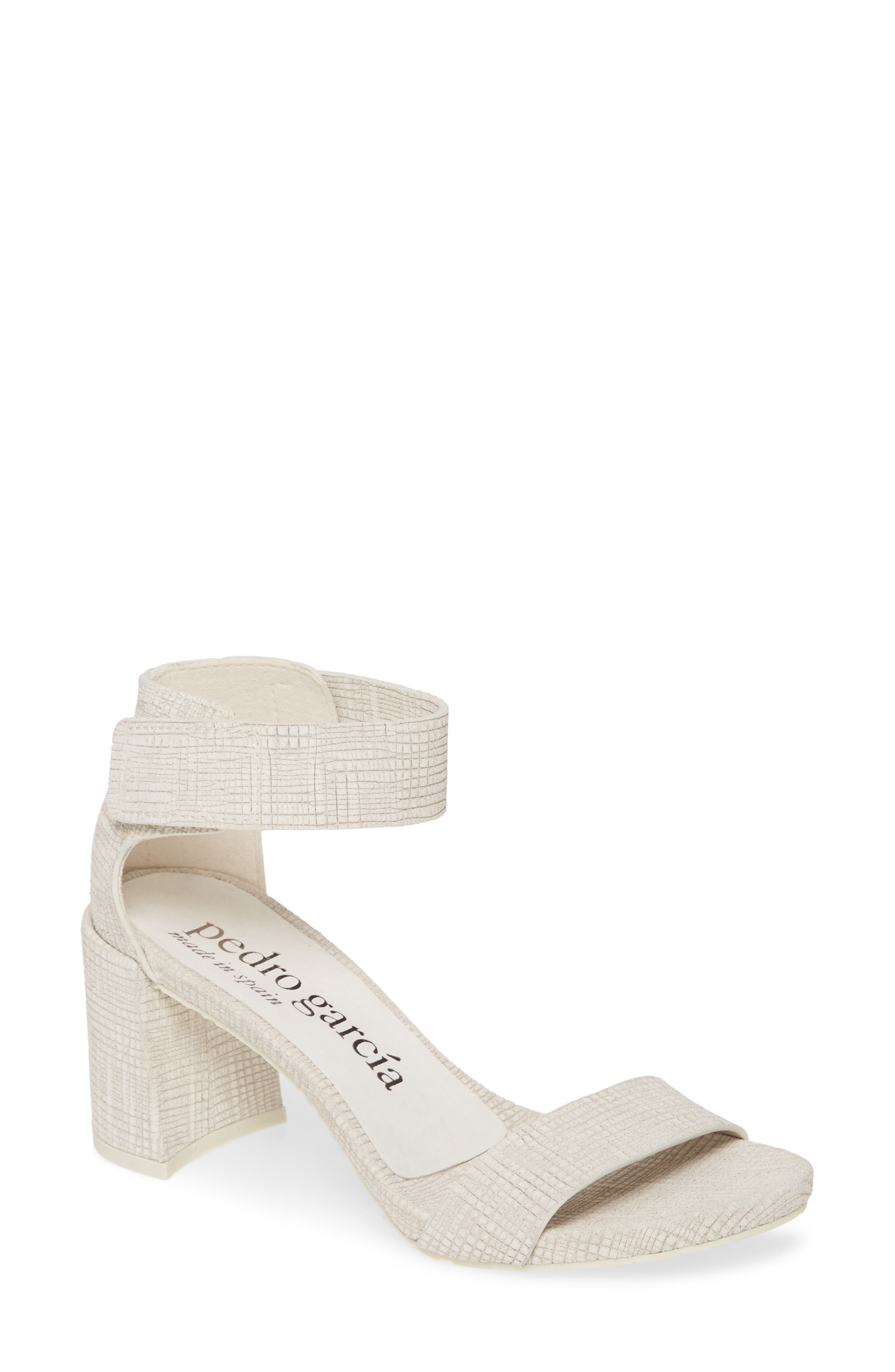 Wenna Ankle Cuff Sandal (Nordstrom Exclusive), Main, color, CHALK BURLAP