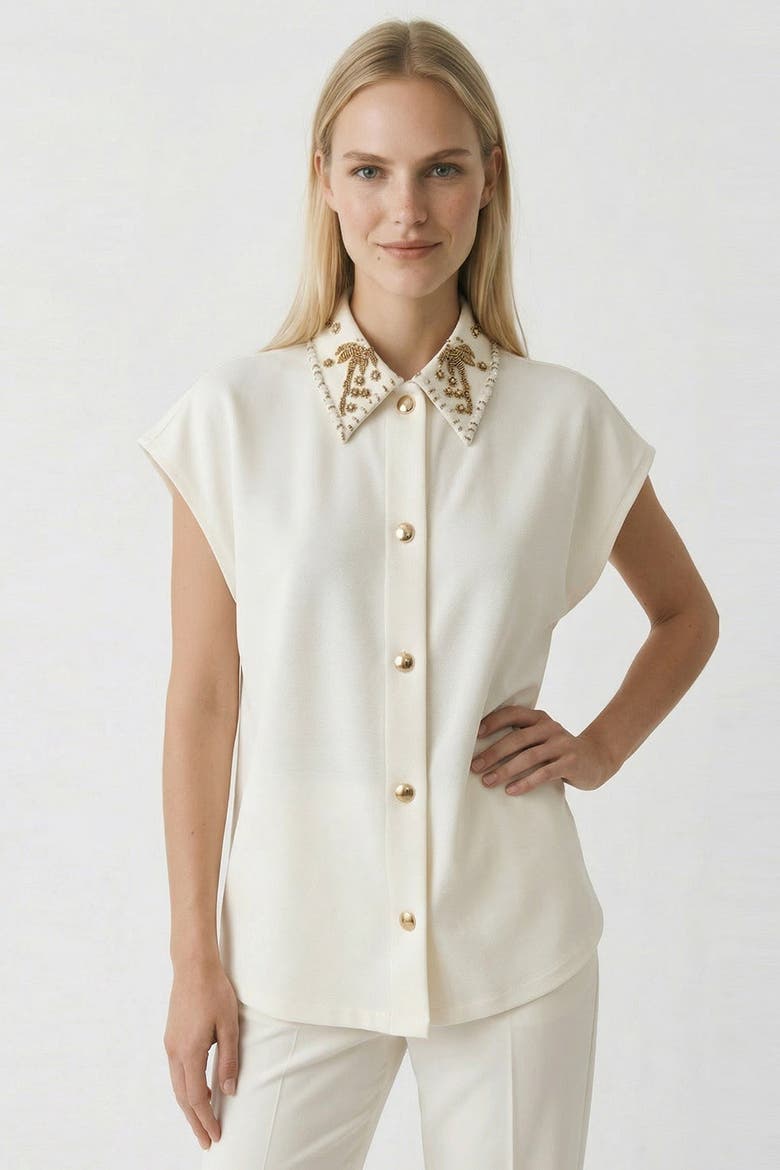 Laila Shirt, Alternate, color, ECRU