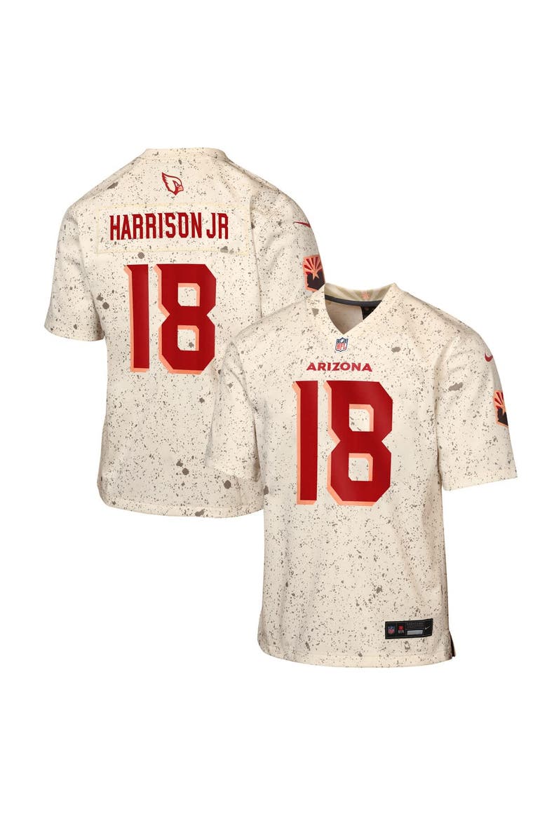 Youth Nike Marvin Harrison Jr. Natural Arizona Cardinals 2025 Rivalries Collection Game Jersey, Main, color, Natural
