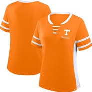 FANATICS Women's Fanatics Tennessee Orange/White Tennessee Volunteers Be Fearless Athena Lace-Up T-Shirt