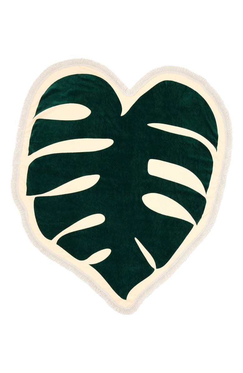 ban.do Monstera All Around Giant Terry Towel, Main, color, 