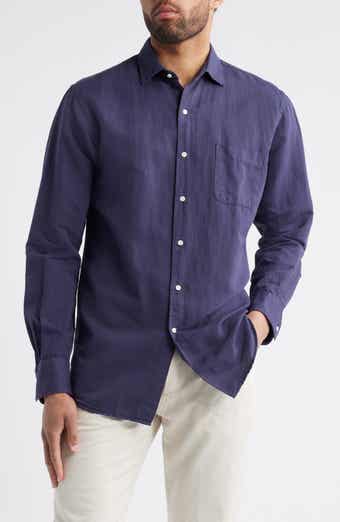 Peter Millar Canal Linen & Cotton Sport Shirt