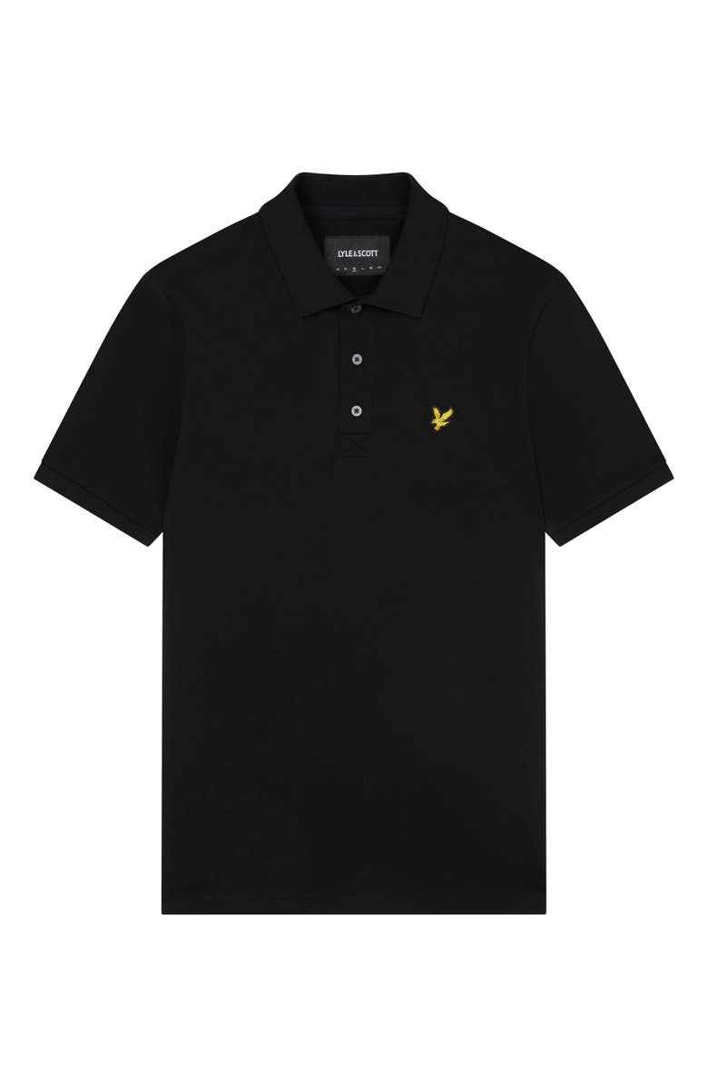 Lyle & Scott Plain Polo Shirt, Alternate, color, Jet Black