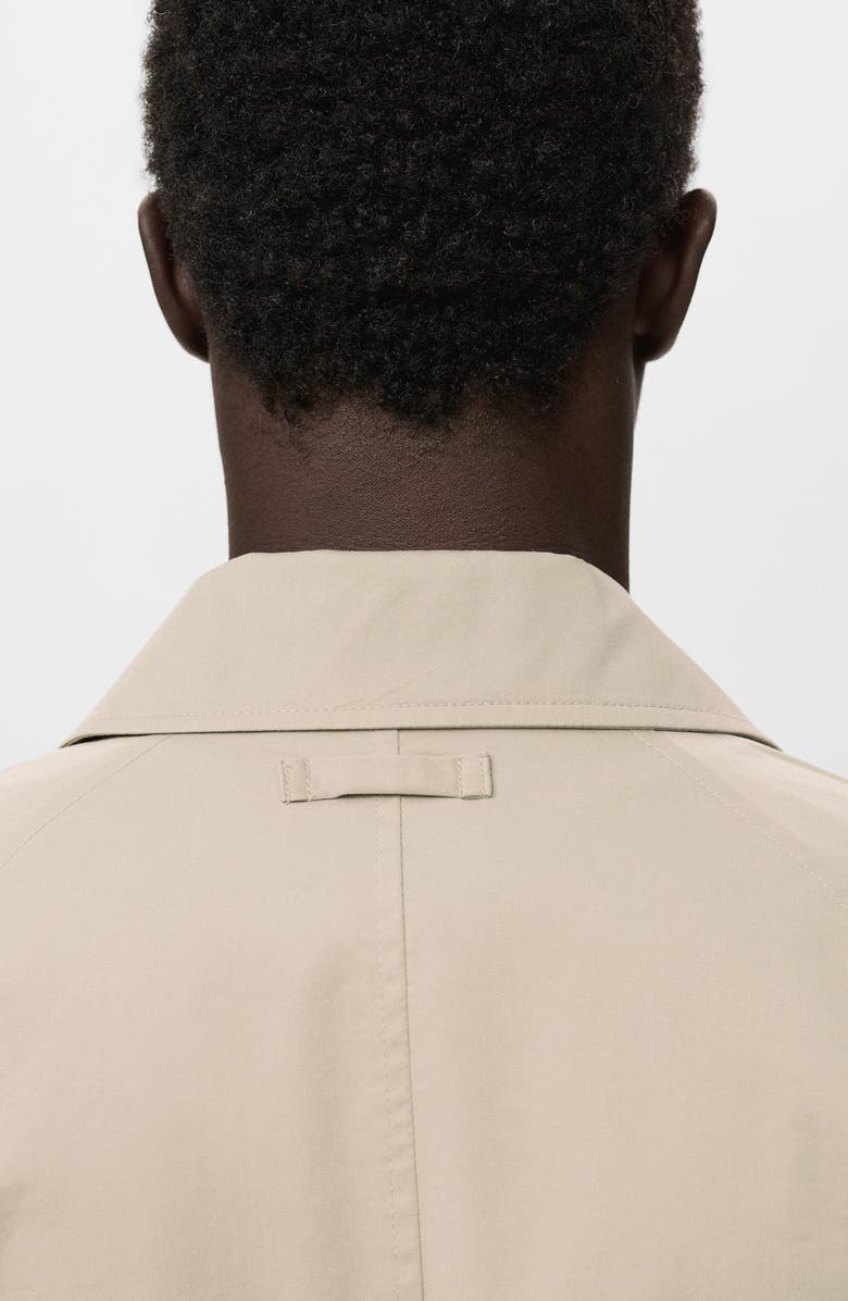 MANGO Classic Water Repellent Trench Coat, Alternate, color, Beige