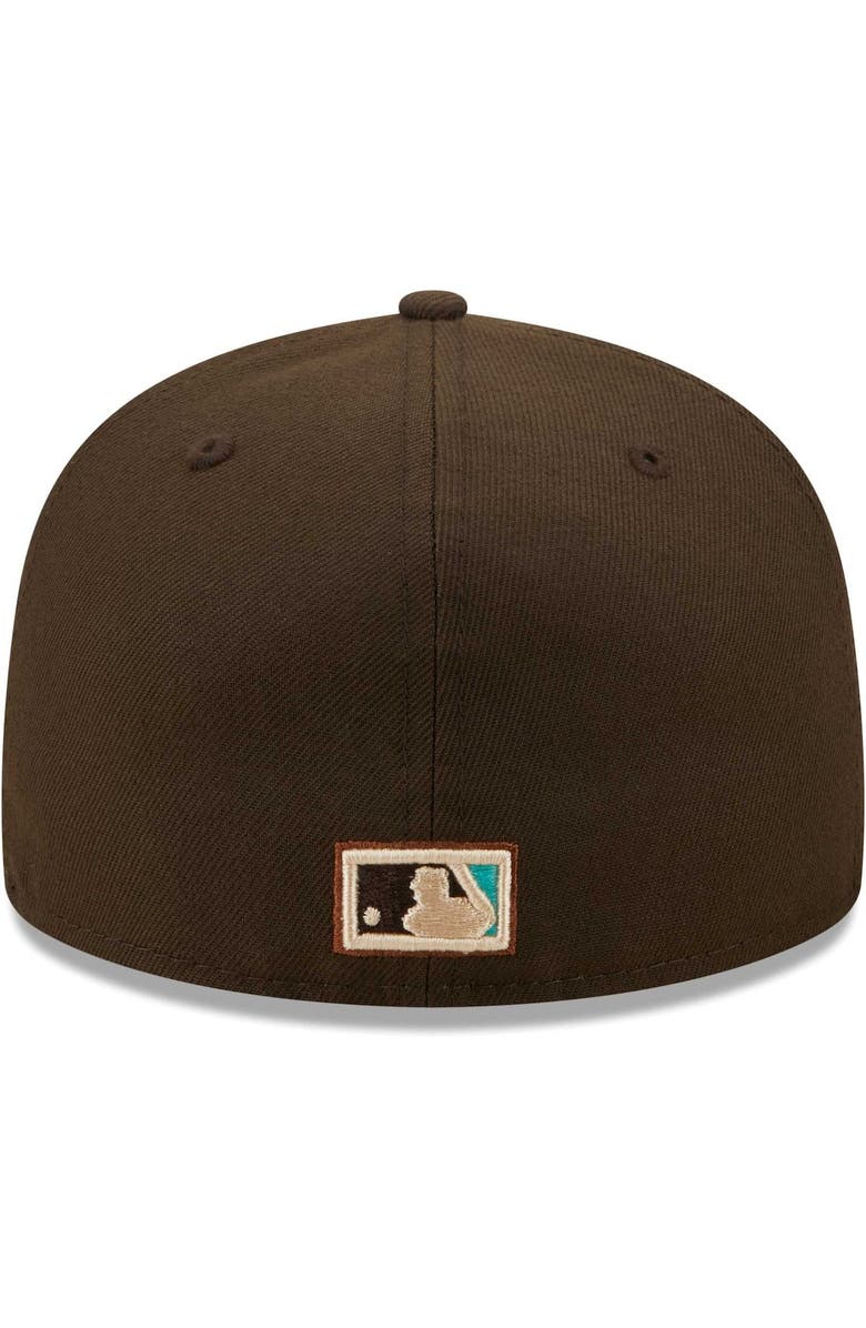 New Era Men's New Era Brown/Mint New York Yankees Walnut Mint 59FIFTY Fitted Hat, Alternate, color, Brown