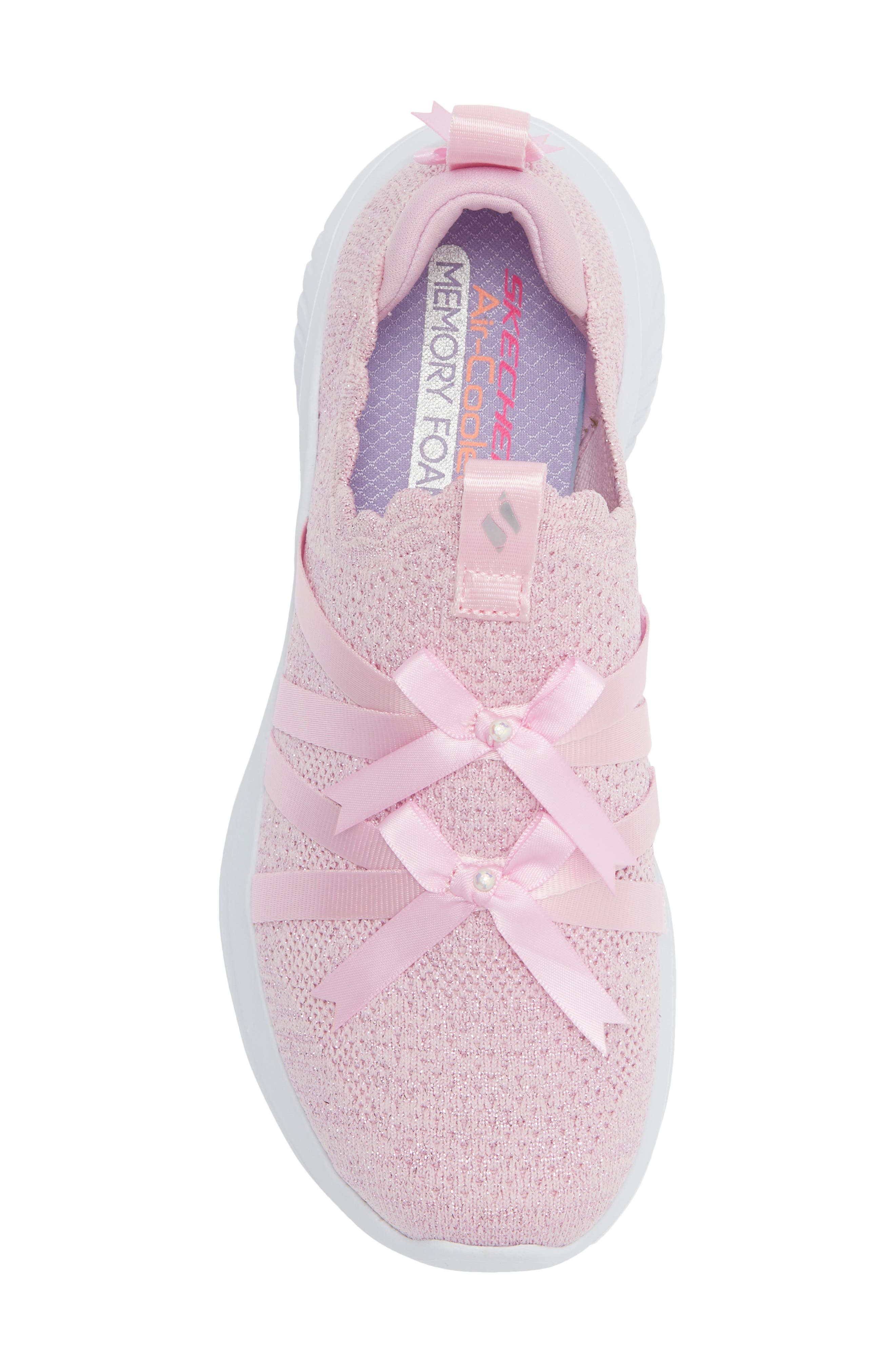 Kids' Ultra Flex 3.0 Sweet Ties Slip-On Sneaker, Alternate, color, LIGHT PINK