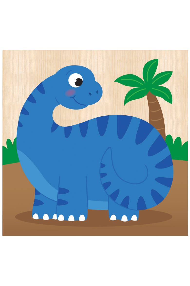Dinosaurs Wood Puzzles 4-Pack, Alternate, color, Multicolor