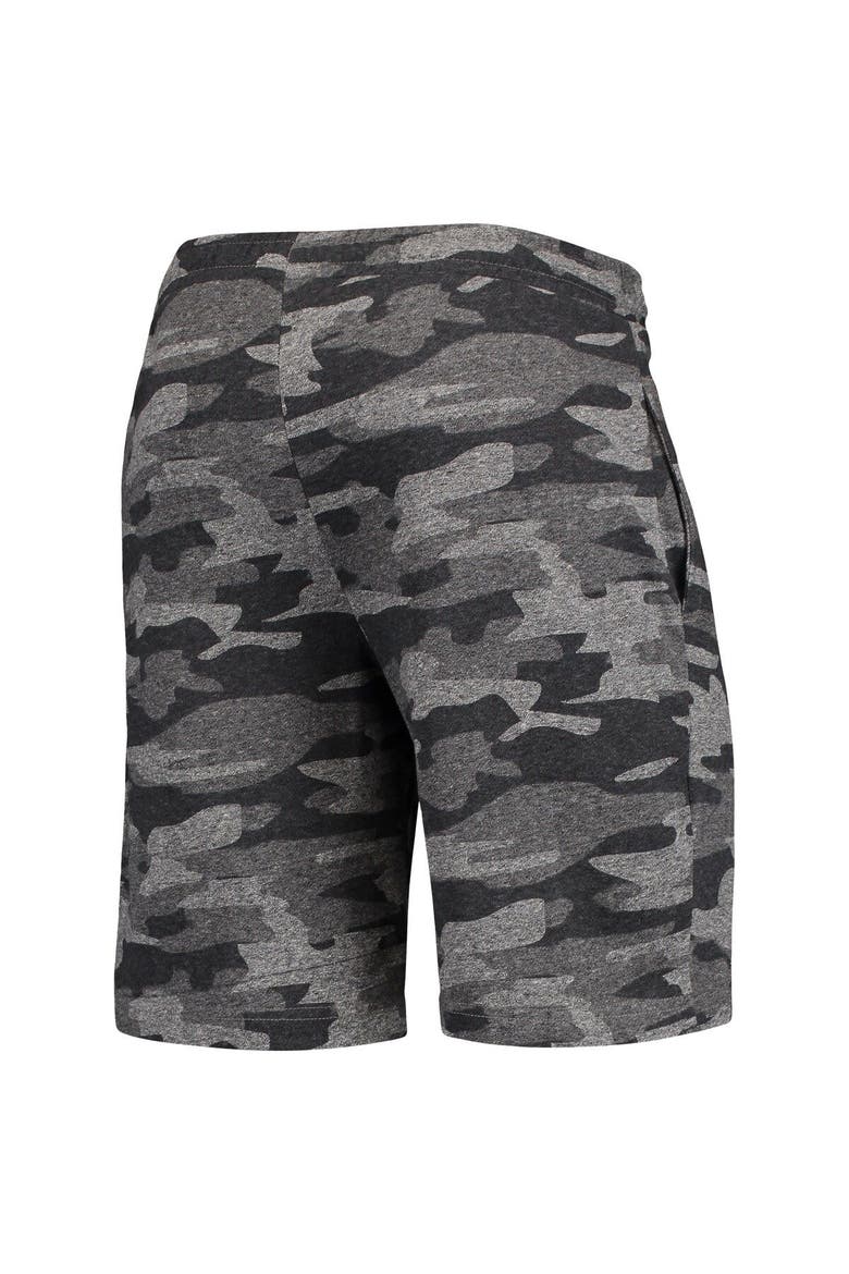 Men's Concepts Sport Charcoal/Gray Kansas Jayhawks Camo Backup Terry Jam Lounge Shorts, Alternate, color, Charcoal