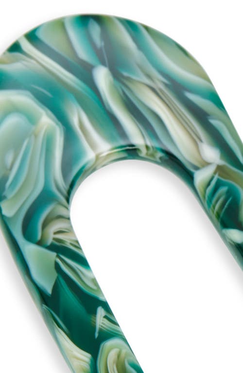Machete French Hair Pin In Green