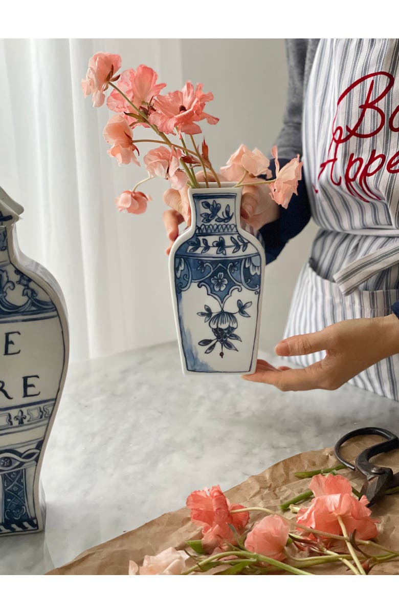 Twig New York Well Versed Small Blue Vase, Alternate, color, Multi