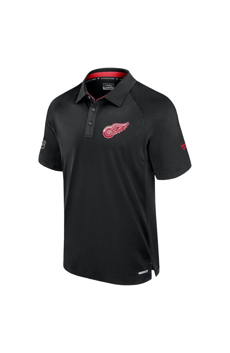 FANATICS Men's Fanatics  Black Detroit Red Wings Authentic Pro Rink Polo, Alternate, color, 