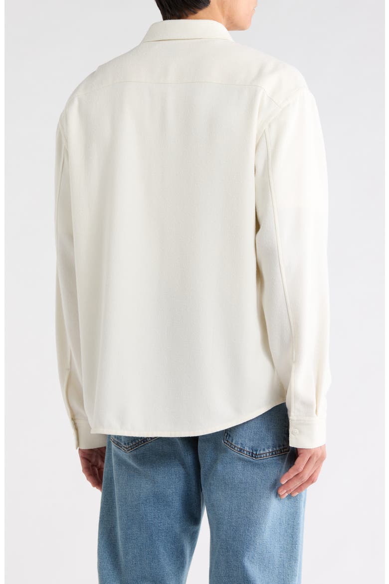 Textured Long Sleeve Shirt, Alternate, color, WHITE SAND