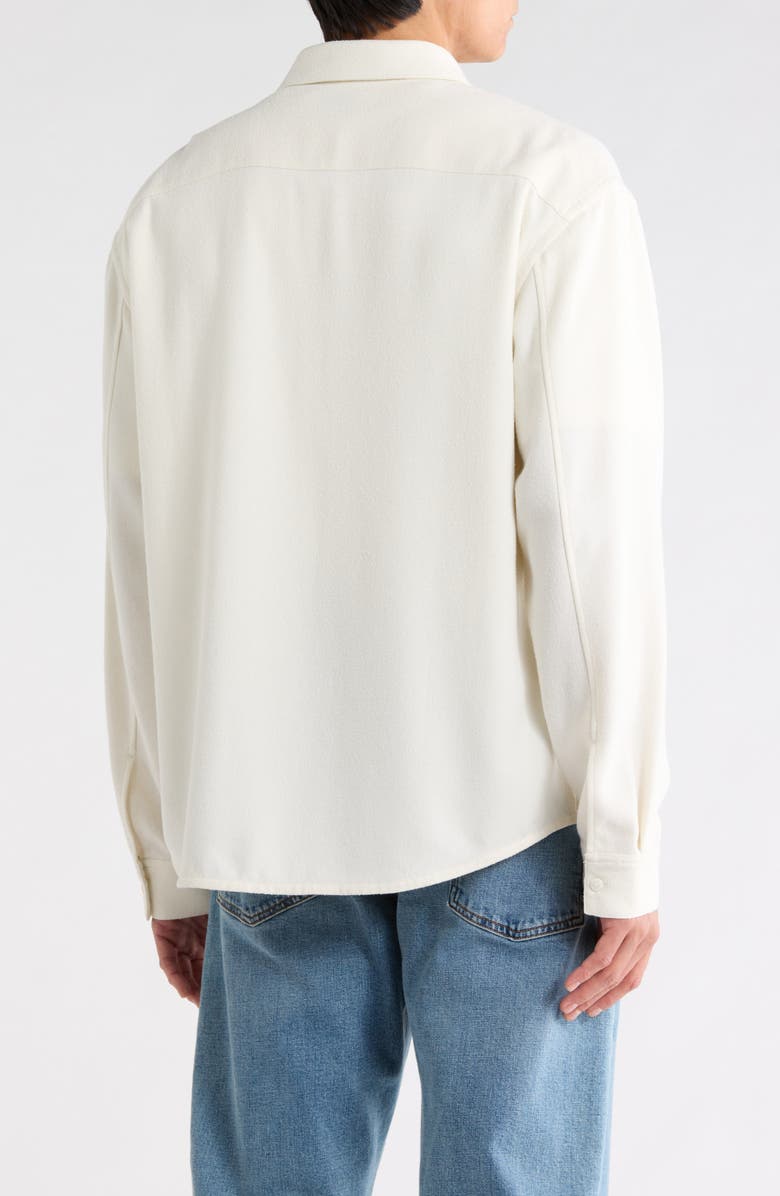 FRAME Textured Long Sleeve Shirt, Alternate, color, White Sand